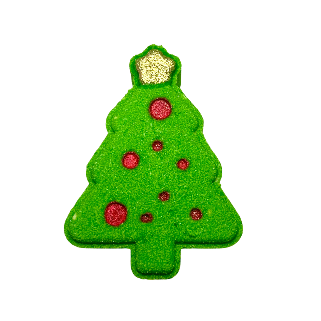 Christmas Tree Glitter Bath Bomb