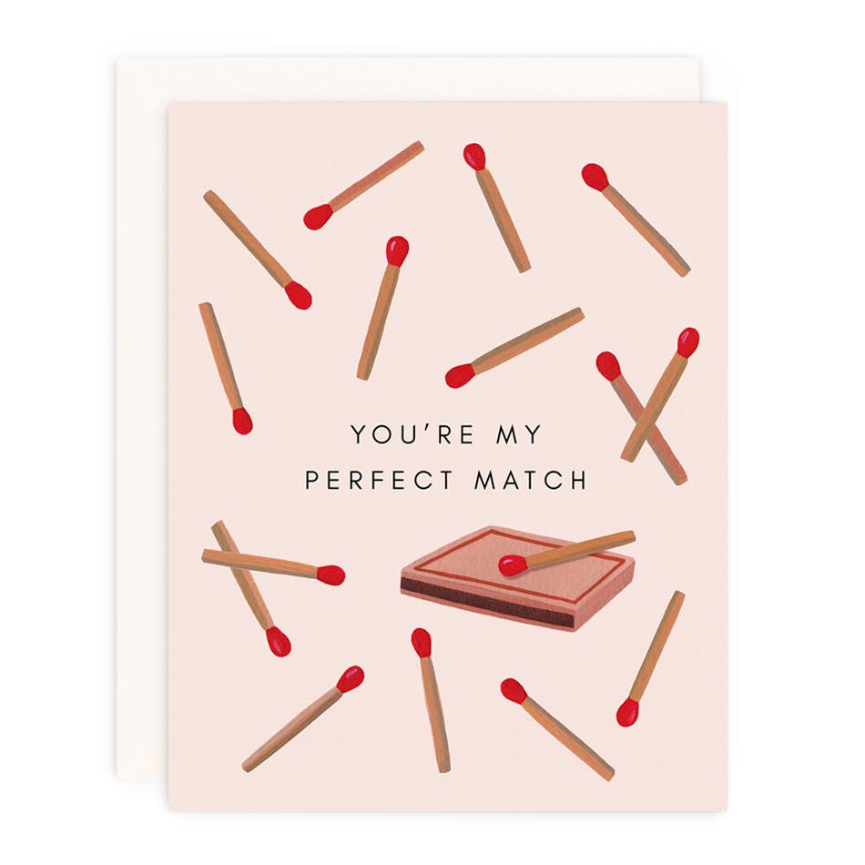 Girl w/ Knife - Perfect Match Greeting Card