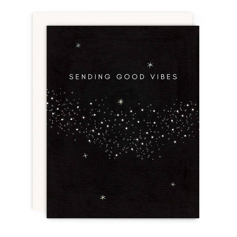 Girl w/ Knife - Sending Good Vibes Greeting Card